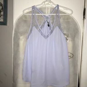Purple racer back flowy tank top